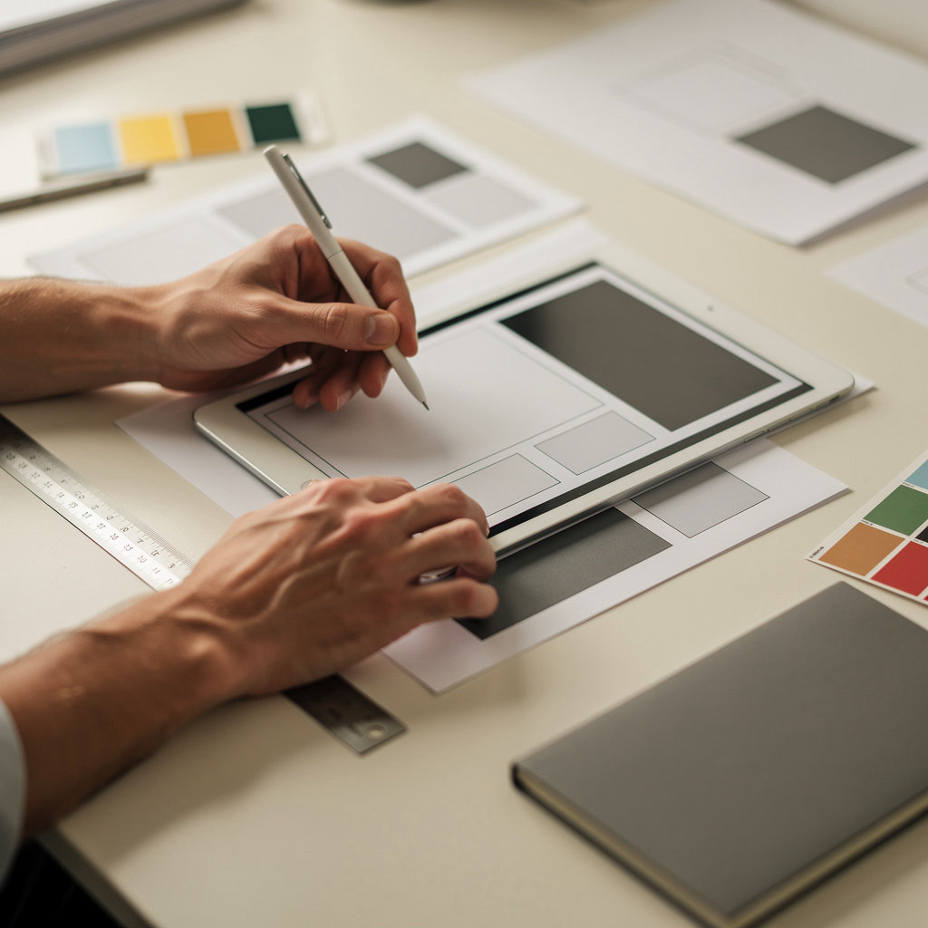 Listed Caviar website creation process showing collaborative planning and design for local businesses